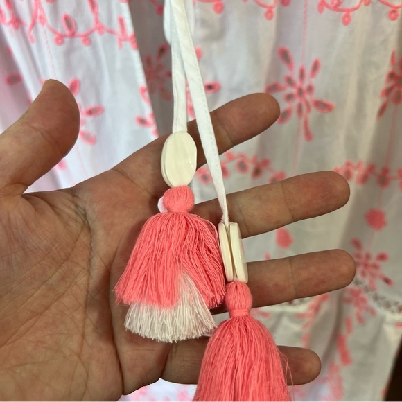 J. Crew Cotton Embroidered Balloon Sleeve Cover-up Dress Small - Picture 5 of 10